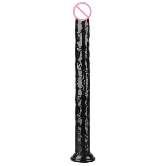 Godemichet Réaliste Super Long avec Ventouse Pénis Féminin Plug Anal
