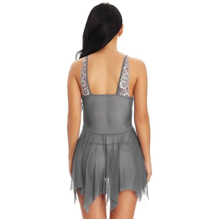 Soutien Gorge Lingerie Sexy Dentelle Col V Halter Ouverte