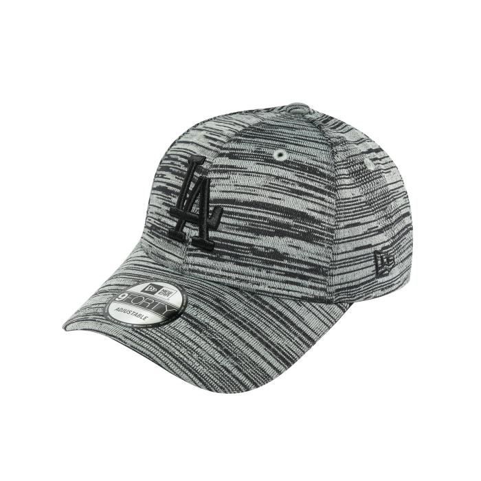 New Era Homme Casquettes / Casquette Snapback & Strapback MLB Eng Fit Los Angeles Dodgers 9 Fourty gris Réglable