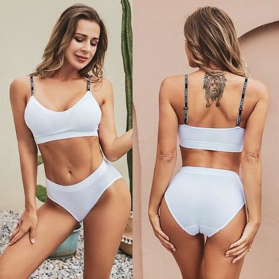 Ensemble De Lingerie Sans Couture Pour Femmes Soutien Gorge Push Up