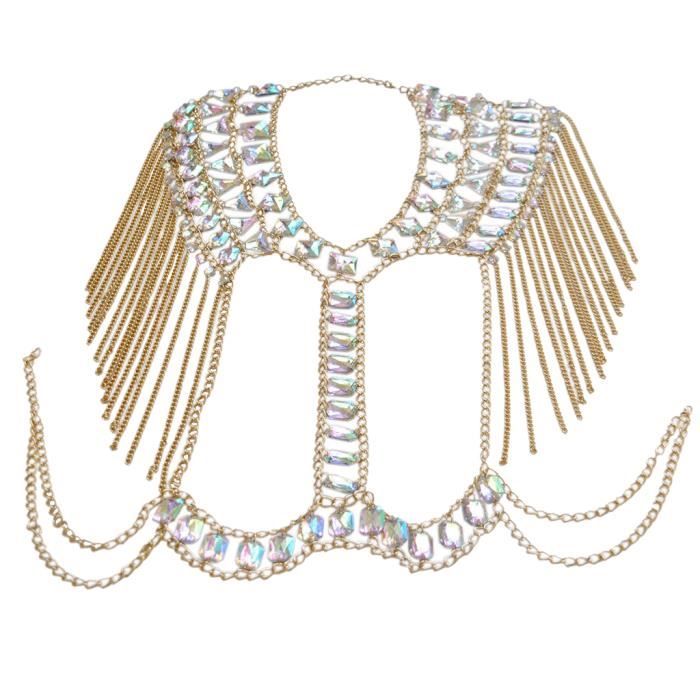 Chaine De Corps Sexy Femmes Bikini Beach Bra Harnais Collier Bijoux De Corps D Or Achat