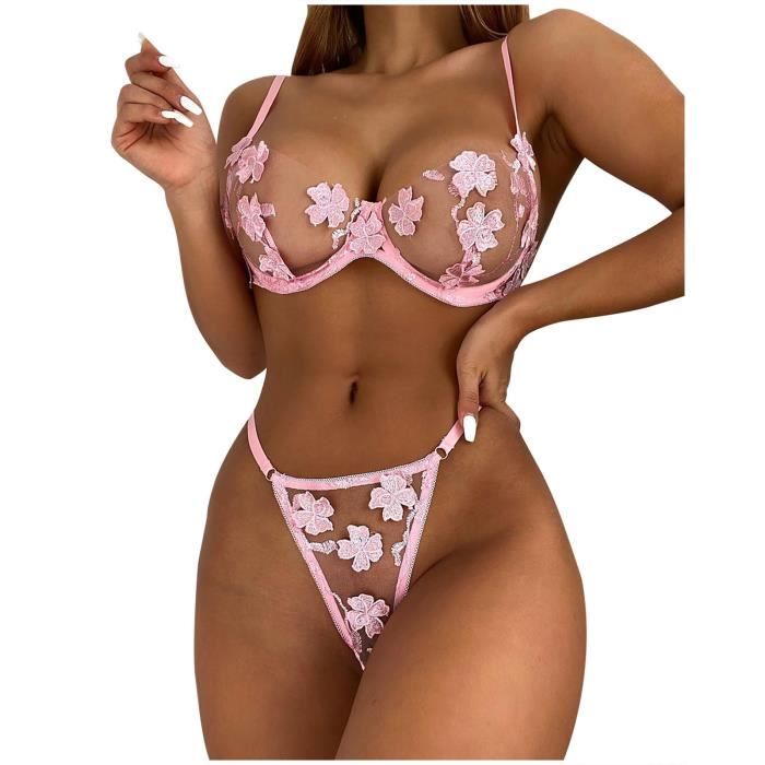 Femmes Lingerie Corset Dentelle Underwire Racy Muslin V Tements De Nuit