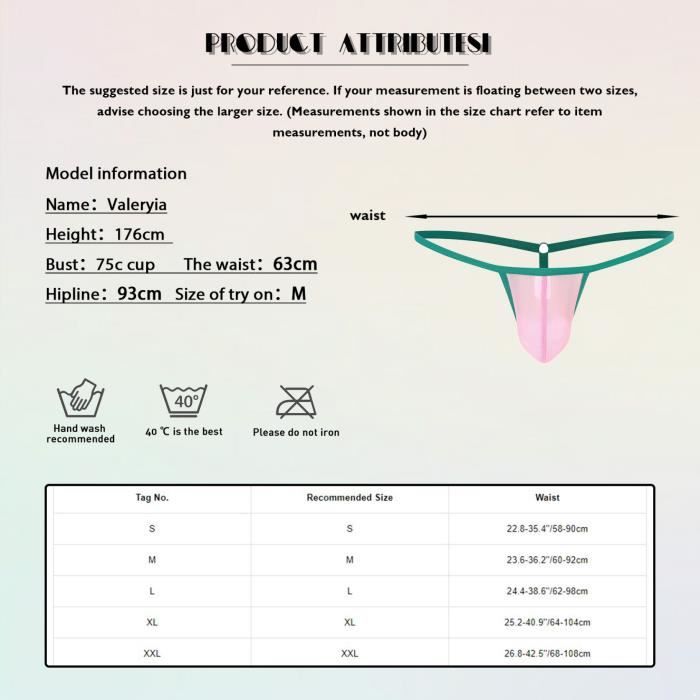 Iiniim G String Homme Micro String Ficelle Sexy Hot Jockstrap Transparent Bulge Pouch Thong