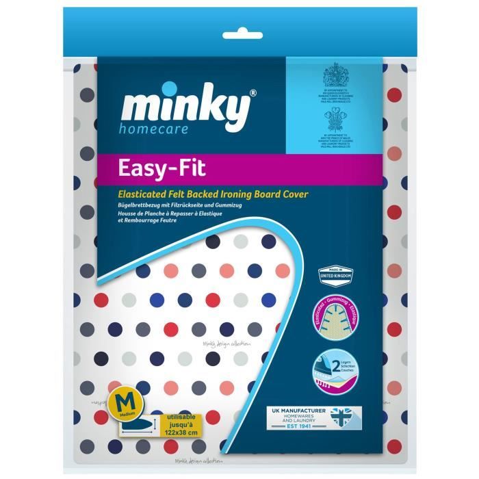 MINKY Housse de table à repasser easy-fit 122x38 cm