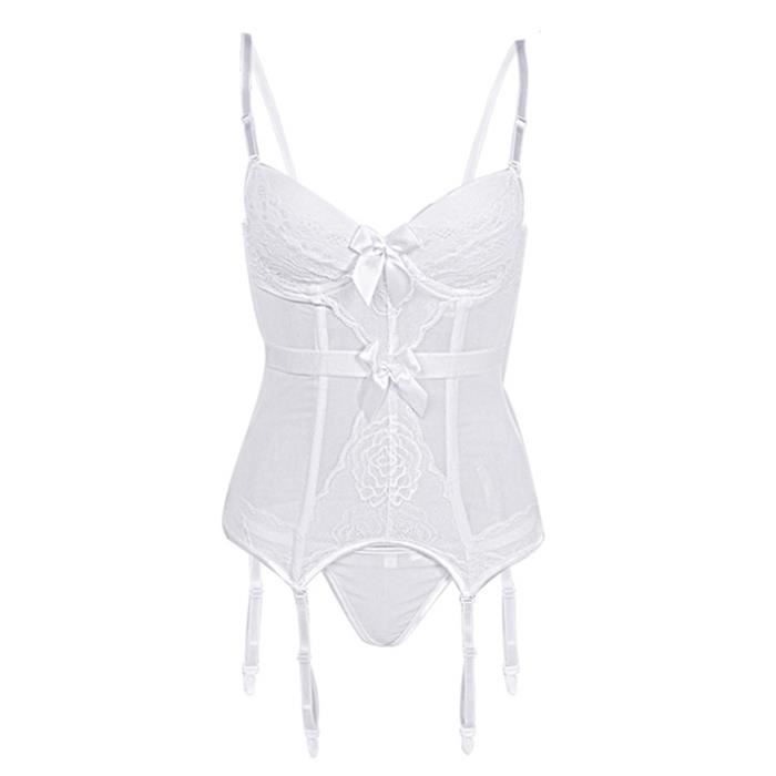 Mesdames Cour Corset Sexy Tummy One Piece Lingerie Taille Plus