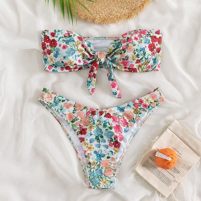 Bikini swimsuit Maillot de bain 2 pièces Sexy Bandeau FRIMGE