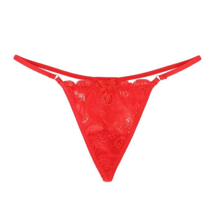 Lingerie Sexy Femme Dentelle String Ouvert Culotte G Pants Lingerie