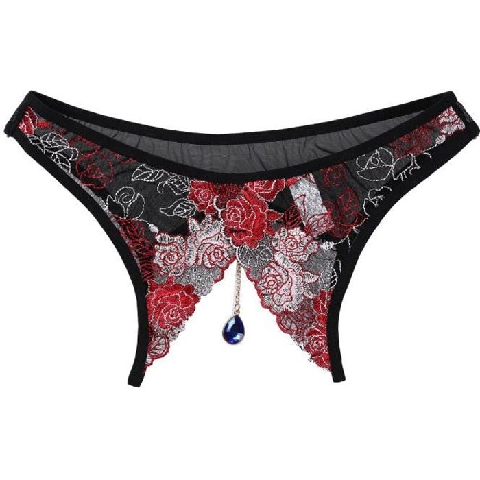 YONGHS FR Sissy String Homme Sexy Ouvert Micro String Ficelle Hot Tanga Dentelle Slip Gay 1 1