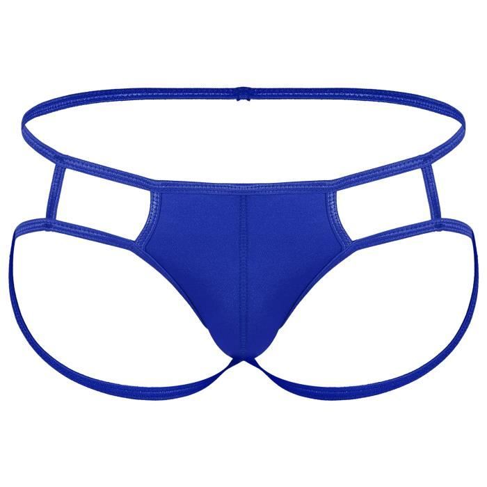 Iixpin String Homme Sexy Bandage Lingerie Ouverte Culotte Fesse Nue