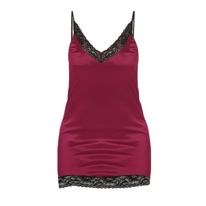 Deshabille Femmes Nighte Dress Plus Size Sexy Lace Lingerie Babydoll