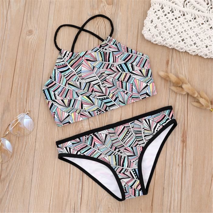MAILLOT DE BAIN Multi Style enfants ensemble Bikini écailles de poisson maillot de bain filles
