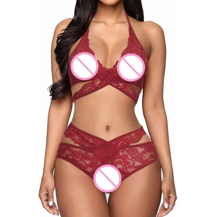 Coordonnes Ensemble Lingerie Sous V Tements Culotte Set Sling Push Up