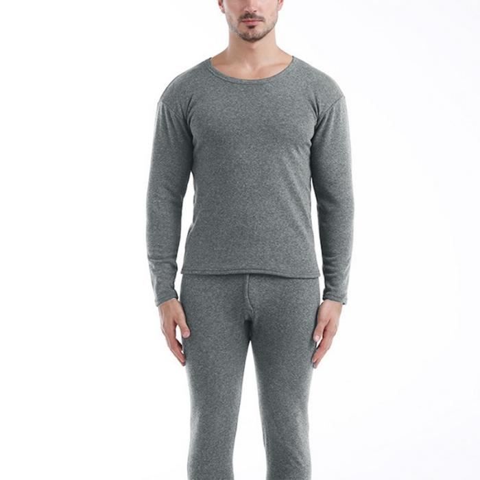 Ensemble De Lingerie Ensemble Pyjama En Molleton Pais Pour Homme Sous V Tements Thermiques