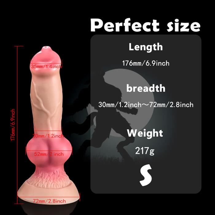Dilatateur anal pour chien avec ventouse plug anal éducatif pénis
