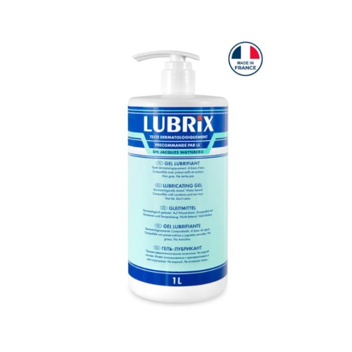 Lubrifiant français LUBRIX Gel intime Vaginal Anal en bidon de 1 Litre