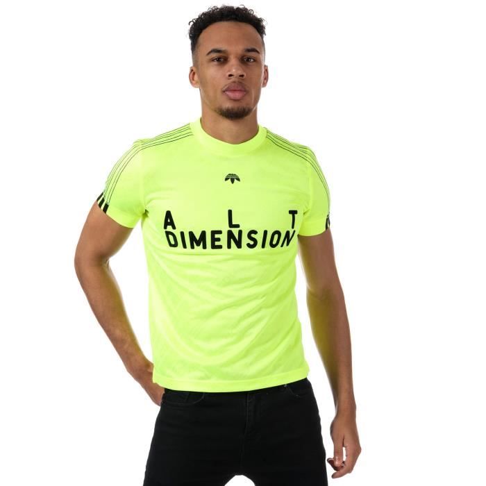 Maillot de football Alexander Wang pour homme en jaune.