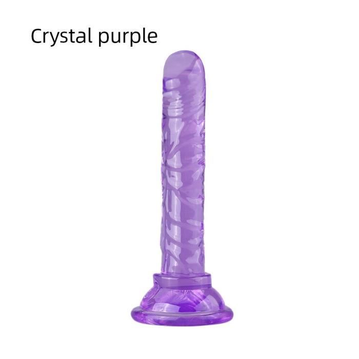 Godemich De Gel E En Cristal Ventouse R Aliste Masturbateur Anal