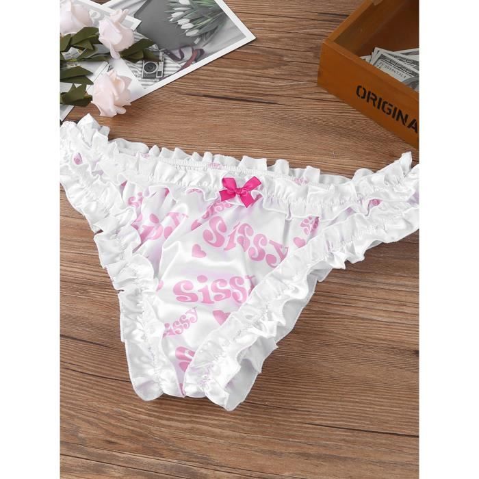 Freebily Homme String Sissy Lingerie Sexy Sous V Tements Soutien Gorge