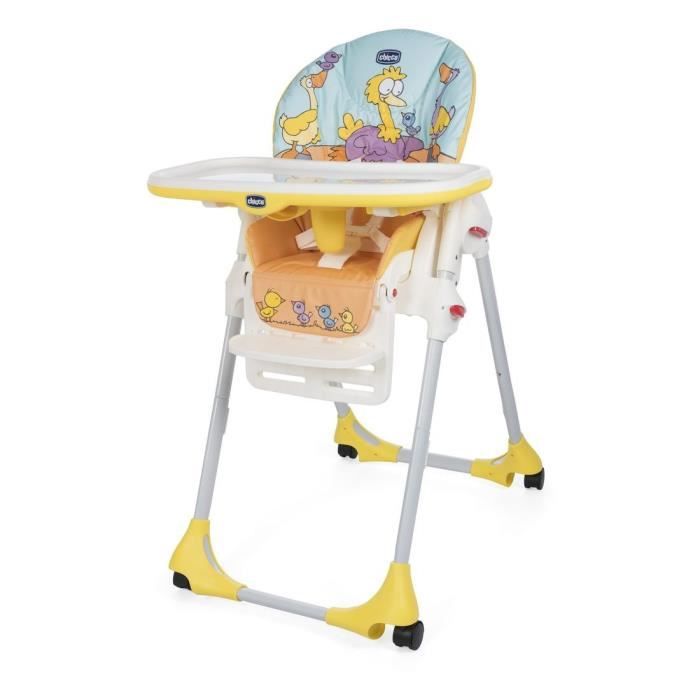 CHICCO Chaise Haute Polly Easy 4 Roues Birdland