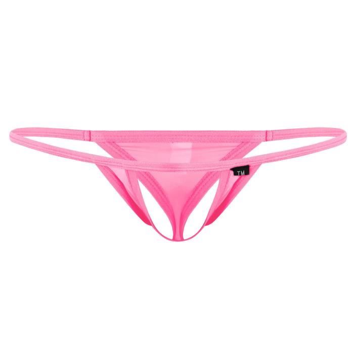 YOOJIA String Ouvert Coquin Homme Culotte Taille Basse Vêtement de Nuit Erotique Lingerie Slip