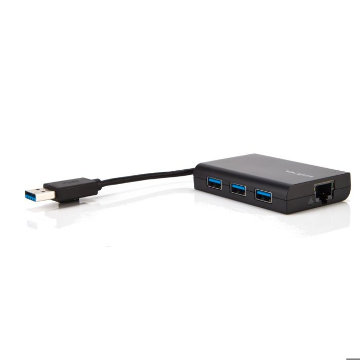TARGUS HUB USB 3.0 avec Ethernet GigaBit - Noir