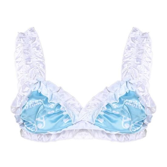 Yoojia Ensemble Lingerie Sissy Homme Soutien Gorge Sans Armatures Bra