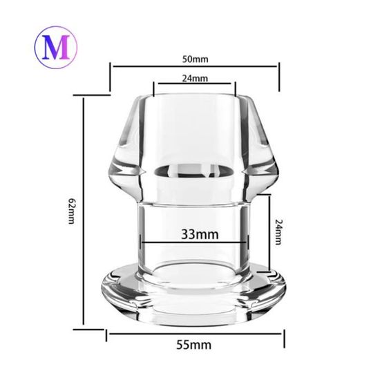 Plug Anal Géant Creux En Silicone Énorme Godemiché Dilatateur Vaginal Massage De La Prostate