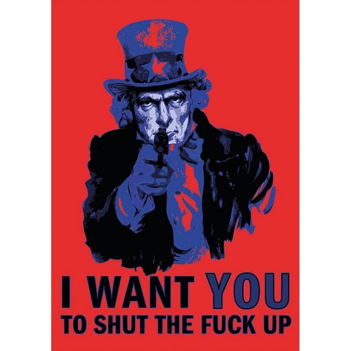 I Want You Fuck Up X Cm Affiche Poster Envoi Roul