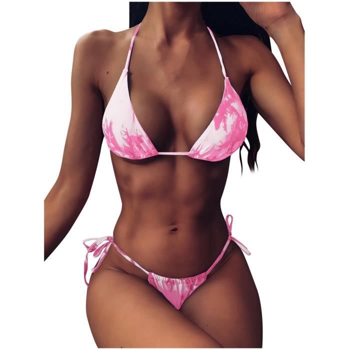 Maillot De Bain Ensemble Bikini R Glable Bandage D Contract