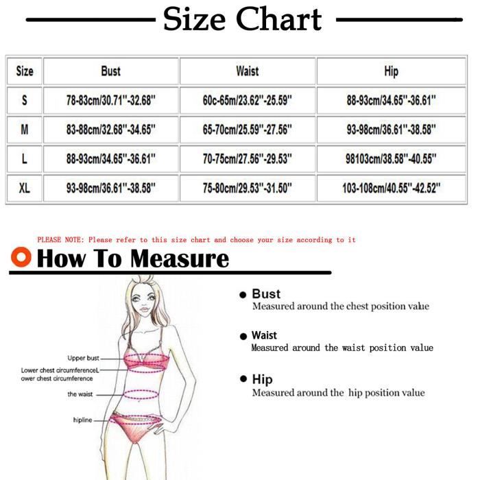 Maillot De Bain Ensemble Bikini R Glable Bandage D Contract
