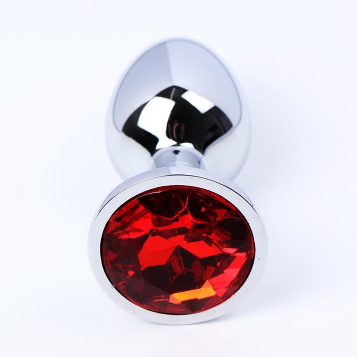 STIMULATEUR PLUG CHAPELET Red M cm Plug Anal en métal en acier inoxydable Plug Anal