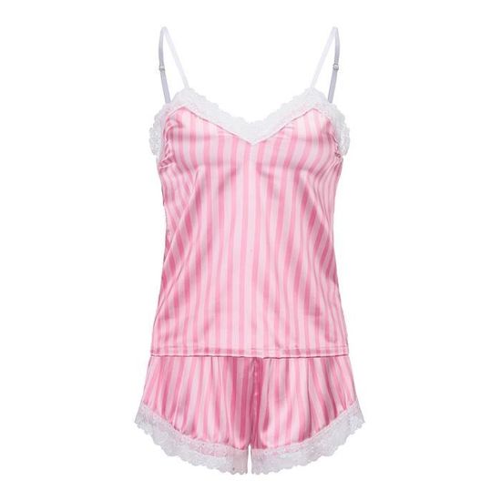 Ensemble Caraco Et Shorty En Soie Sexy Satin Lingerie Short En Dentelle