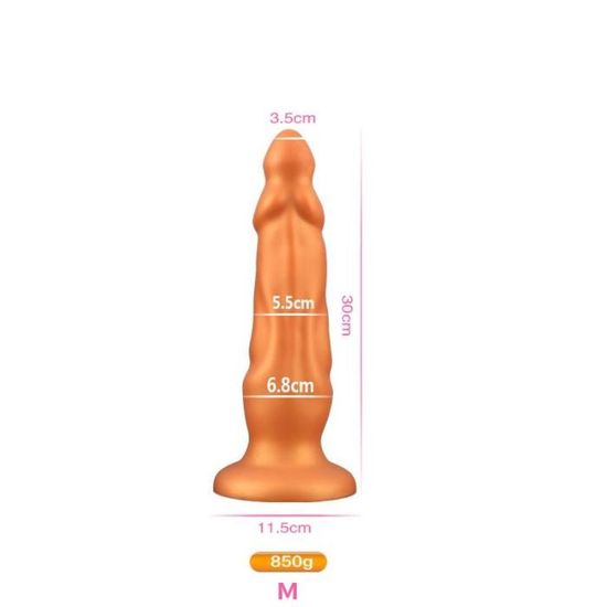 Plug Grand Godemichet Anal En Silicone Pour Homme Et Femme Stimulateur