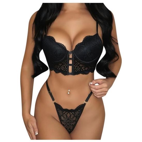 Femmes Lingerie Corset Dentelle Sans Fil Racy Mousseline V Tements De