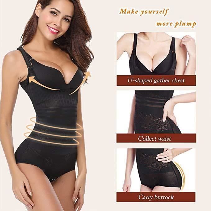 Gaine Amincissante Corset Femme Slim Lingerie Bustier Minceur Serre