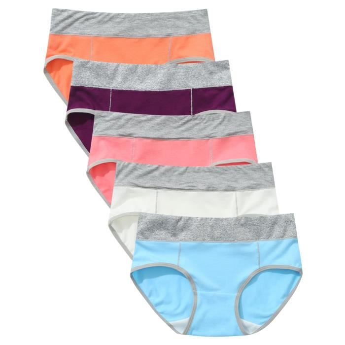 Pc Femmes Patchwork Briefs Culottes Sous V Tements Culottes Bikini