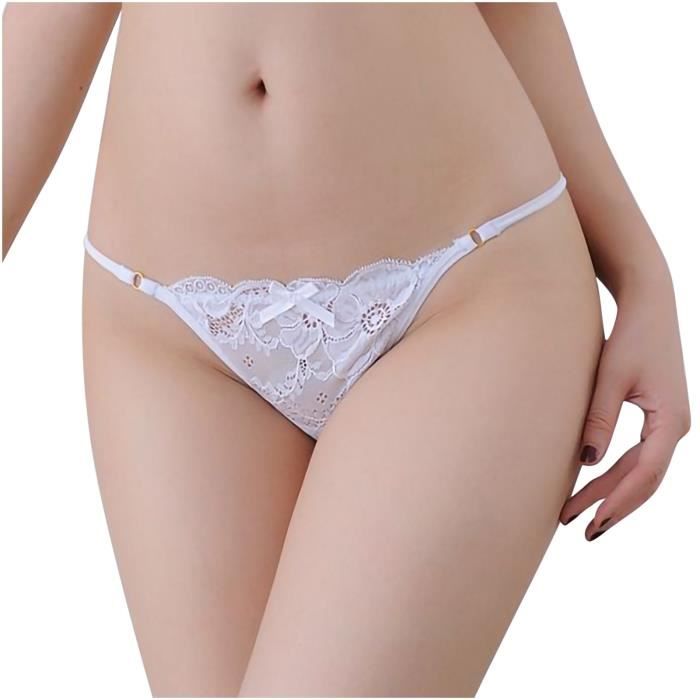 Lingerie Sexy Femme Dentelle String Ouvert Culotte G Pants Lingerie