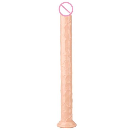 Godemichet Réaliste Super Long avec Ventouse Pénis Féminin Plug Anal