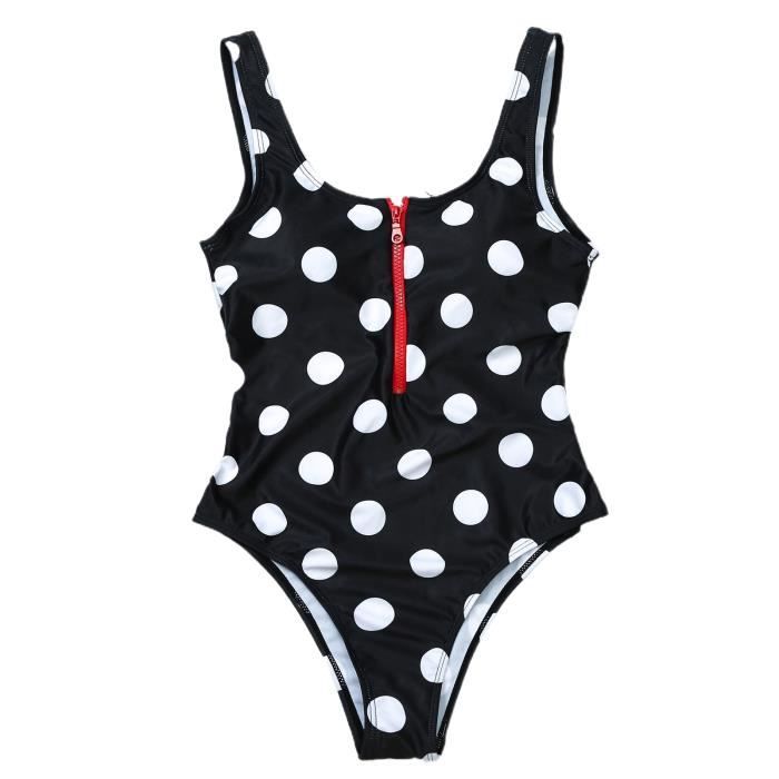 MAILLOT DE BAIN Femmes Bikini à rayures taille maillot de maillot de bain slim monokini slim