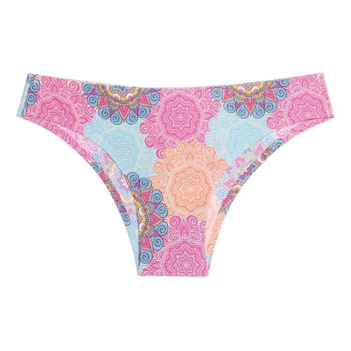Culotte slip Lingerie sexy léopard fleurs pilotes pour femmes string G