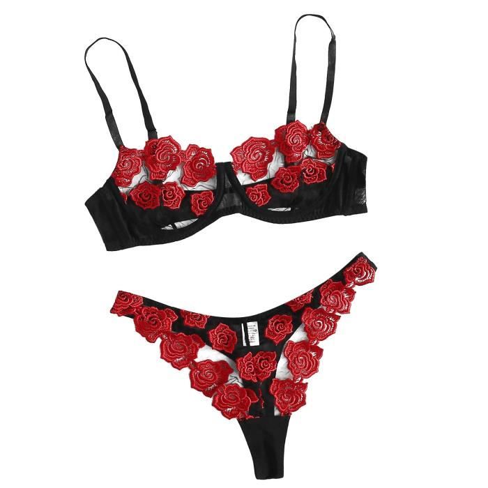 Soutien Gorge Femmes Lingerie Corset Dentelle Armatures Racy Mousseline