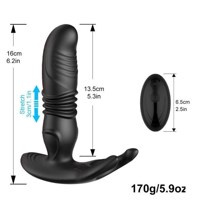 Godemichet Anal Télescopique Sans Fil Pour Hommes Masseur De Prostate