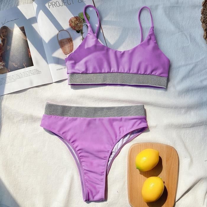 Maillot De Bain Ingaga Maillot De Bain Bikini Taille Haute Mat Riel