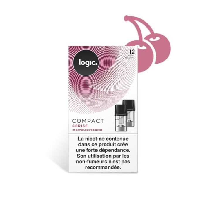 Logic E-Liquide en Capsule Logic Compact – Cerise 12 mg/ml