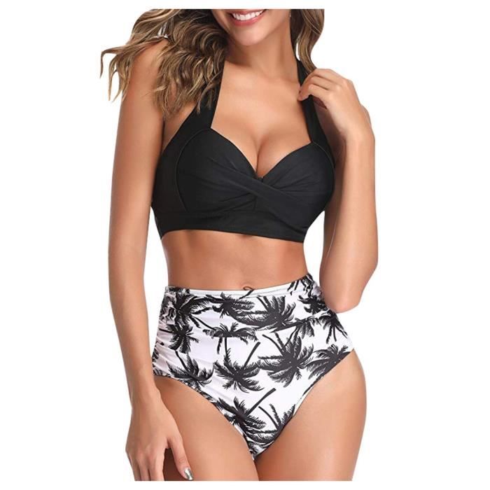 Maillot De Bain Bikini 2021 Solide Femmes Push Up Ensemble Patchwork