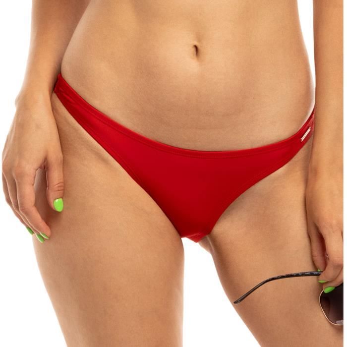Bas De Bikini Sun Project Coupe Tanga Rouge Red Cdiscount Pr T