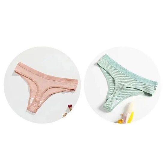 Culotte String En Coton Pour Femme Sous V Tement Sexy Taille Basse Bikini Grande Taille Pi Ces