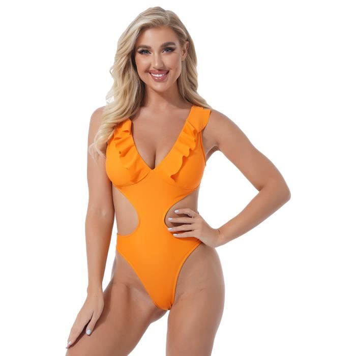 Iiniim Body Plage Maillots de Bain Femme 1 Pièce Sexy Bikini Culotte de