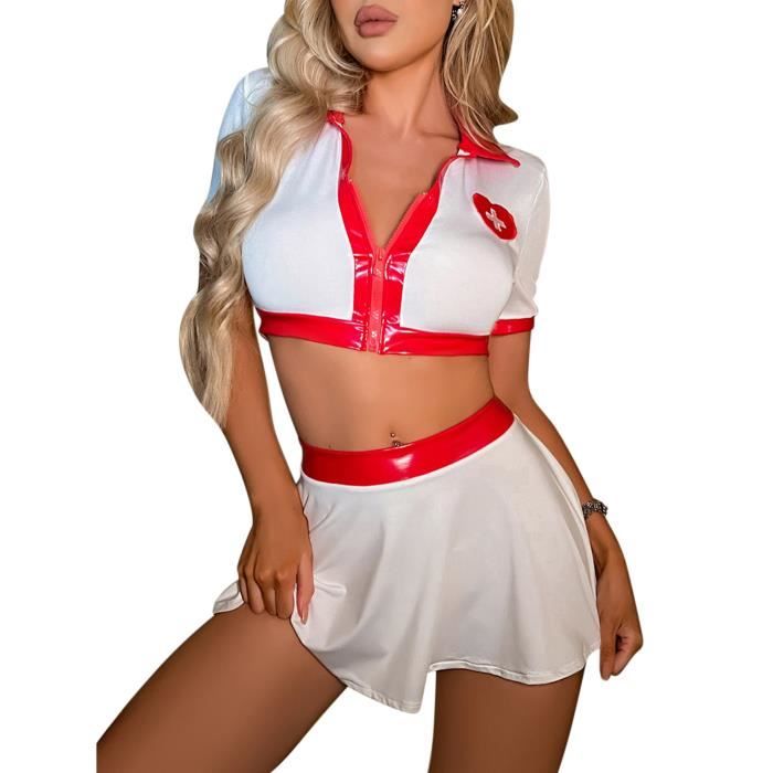 Freebily Femmes Rotique Lingerie Sexy Infirmi Re Nurse Fancy Dress
