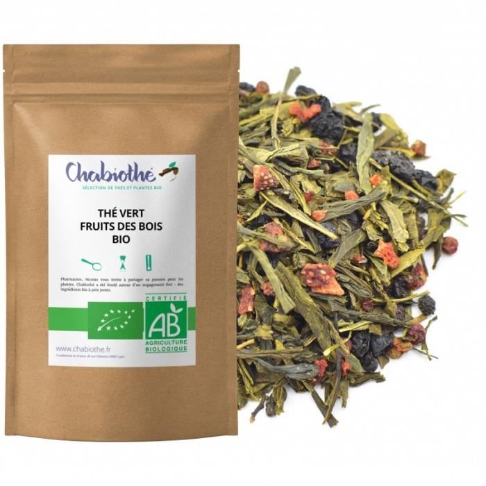 CHABIOTHE Thé vert Fruits des Bois Bio 200g